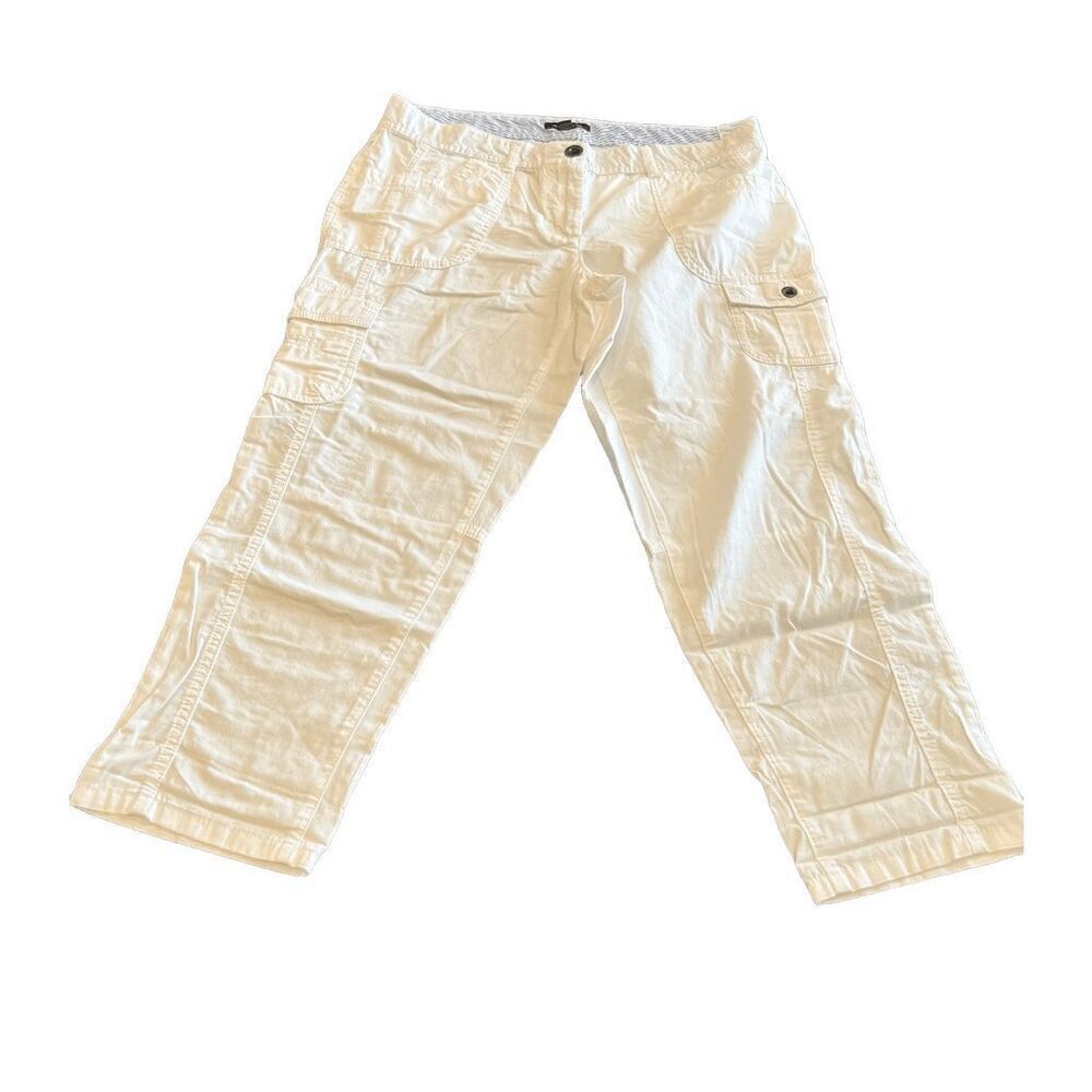 TOMMy HILFIGER white capri pants size 8